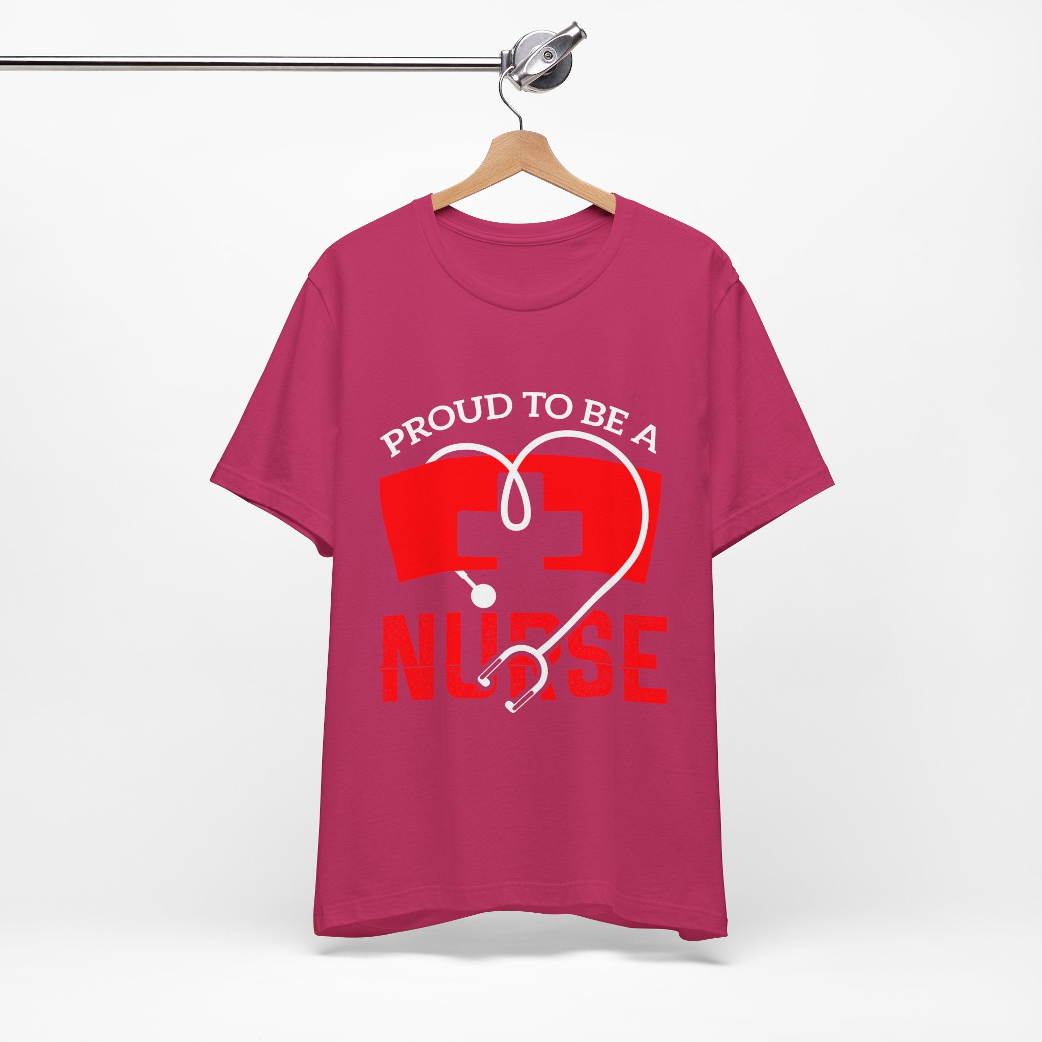Fier d’être un tee-shirt unisexe infirmière 