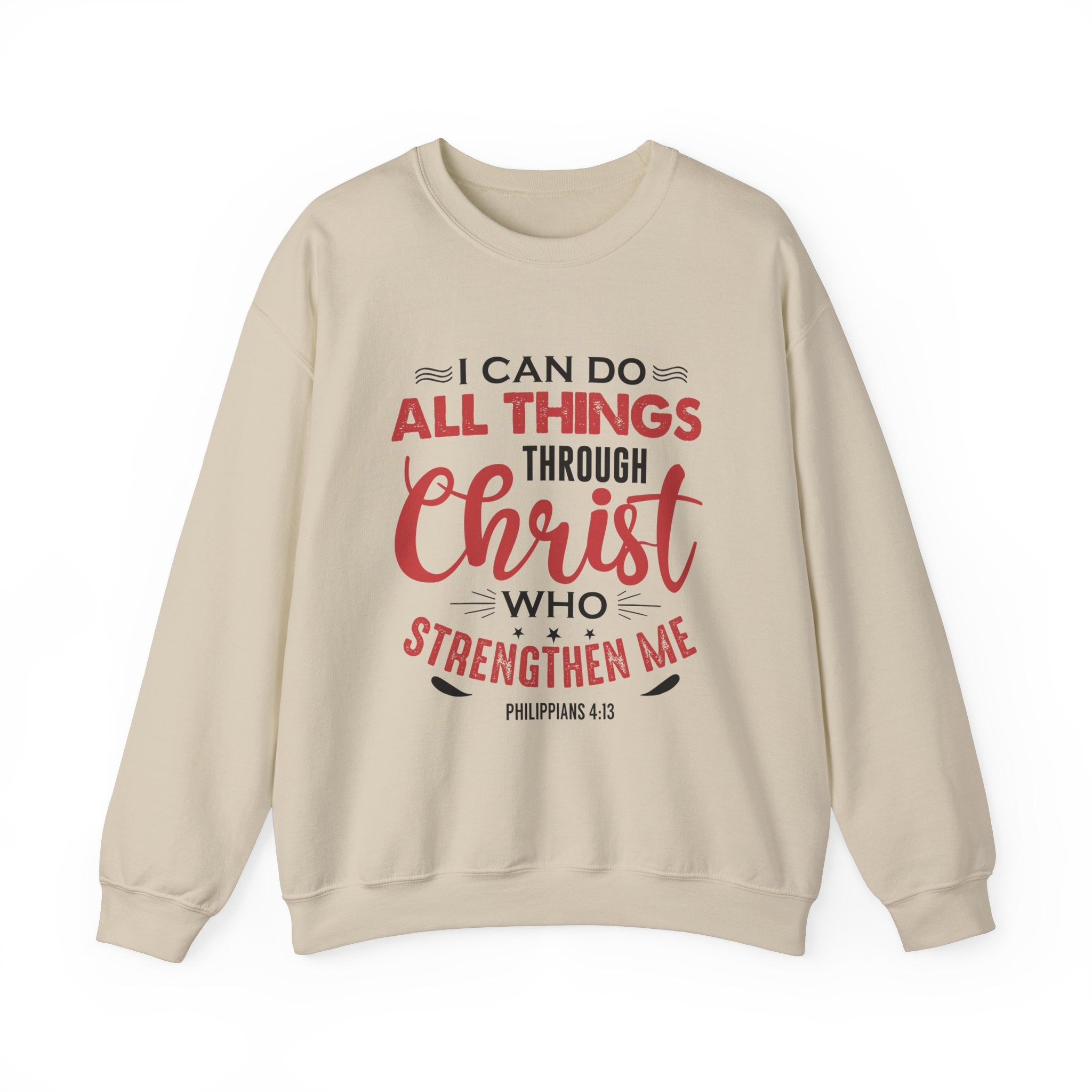 Je peux tout faire à travers le Christ Sweat-shirt unisexe 