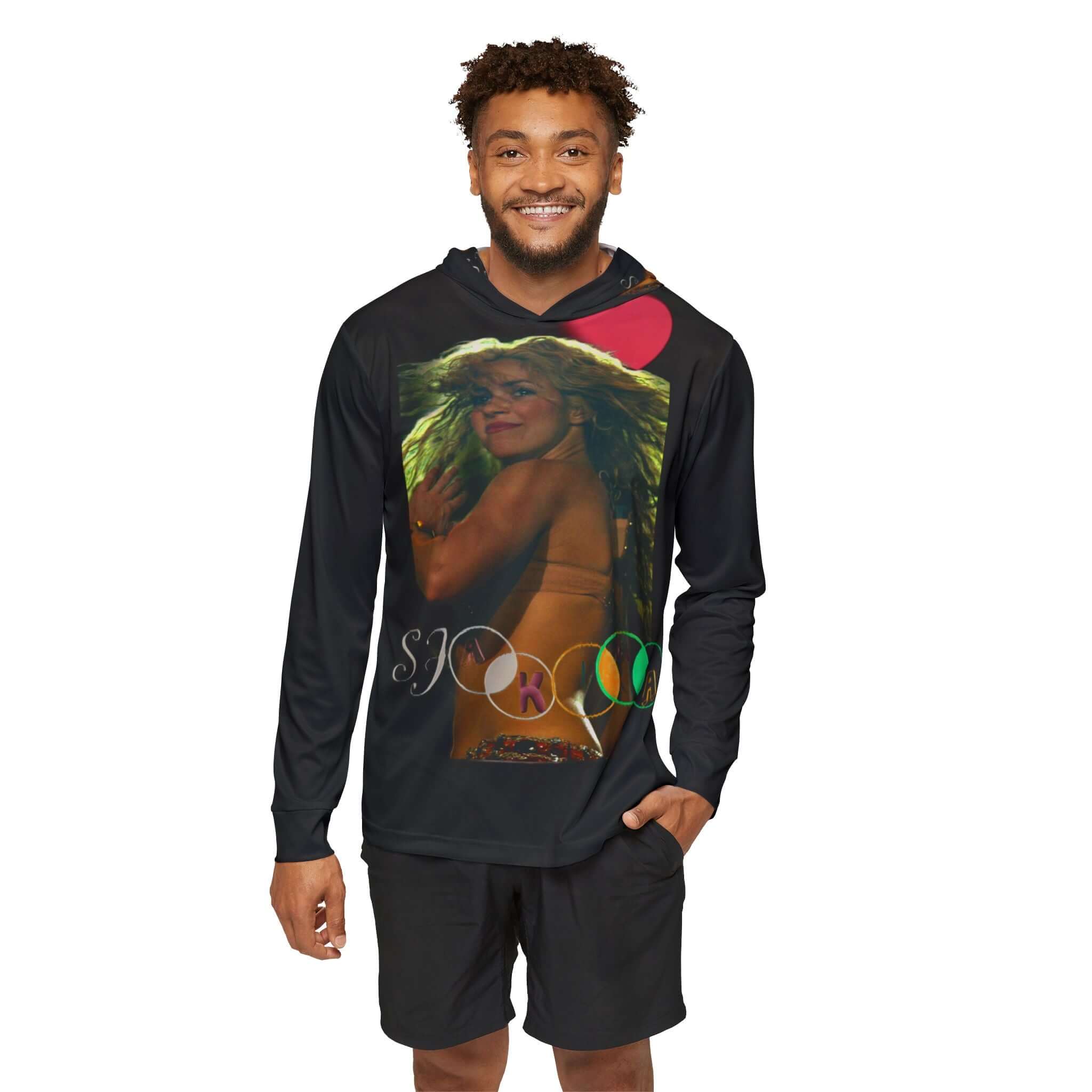 Men's Sports Warmup Shakira Hoodie (AOP)