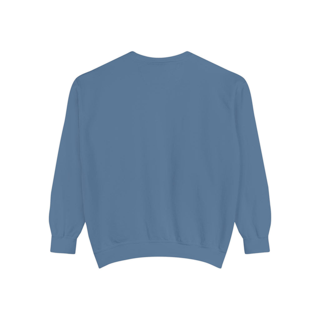 Garment-Dyed Sweatshirt, Cozy Unisex Pullover, Casual Comfortable Sweater, Perfect for Relaxing, Gift Idea for Friends and Family Printify