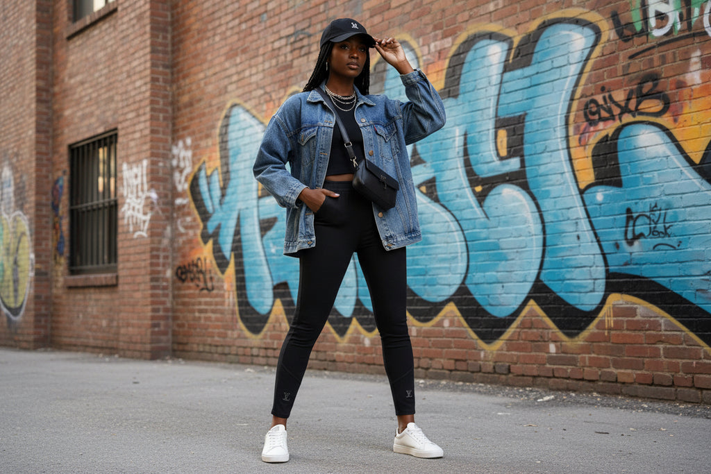 Nostalgic Women's Jacket, Vintage Denim  Statement Jacket