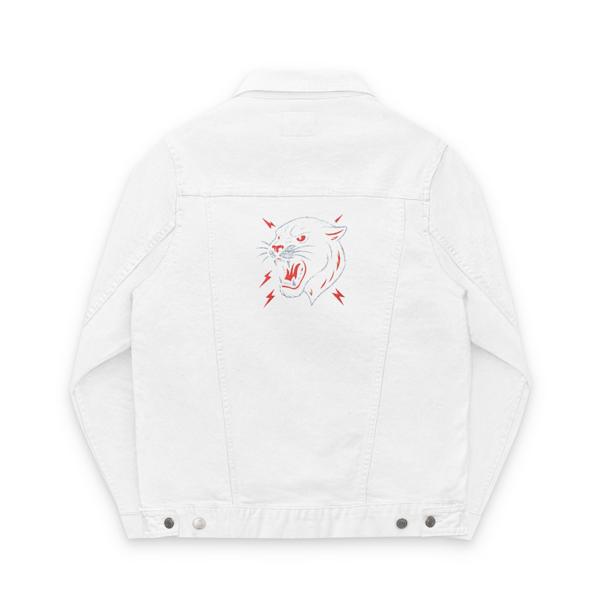 Unisex Embroidered Denim Jacket, Casual Street Style Jacket, Spring Fashion, Unique Gift, Festival Apparel, Everyday Wear Printify