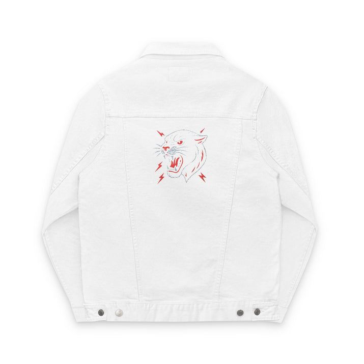 Unisex Embroidered Denim Jacket, Casual Street Style Jacket, Spring Fashion, Unique Gift, Festival Apparel, Everyday Wear Printify