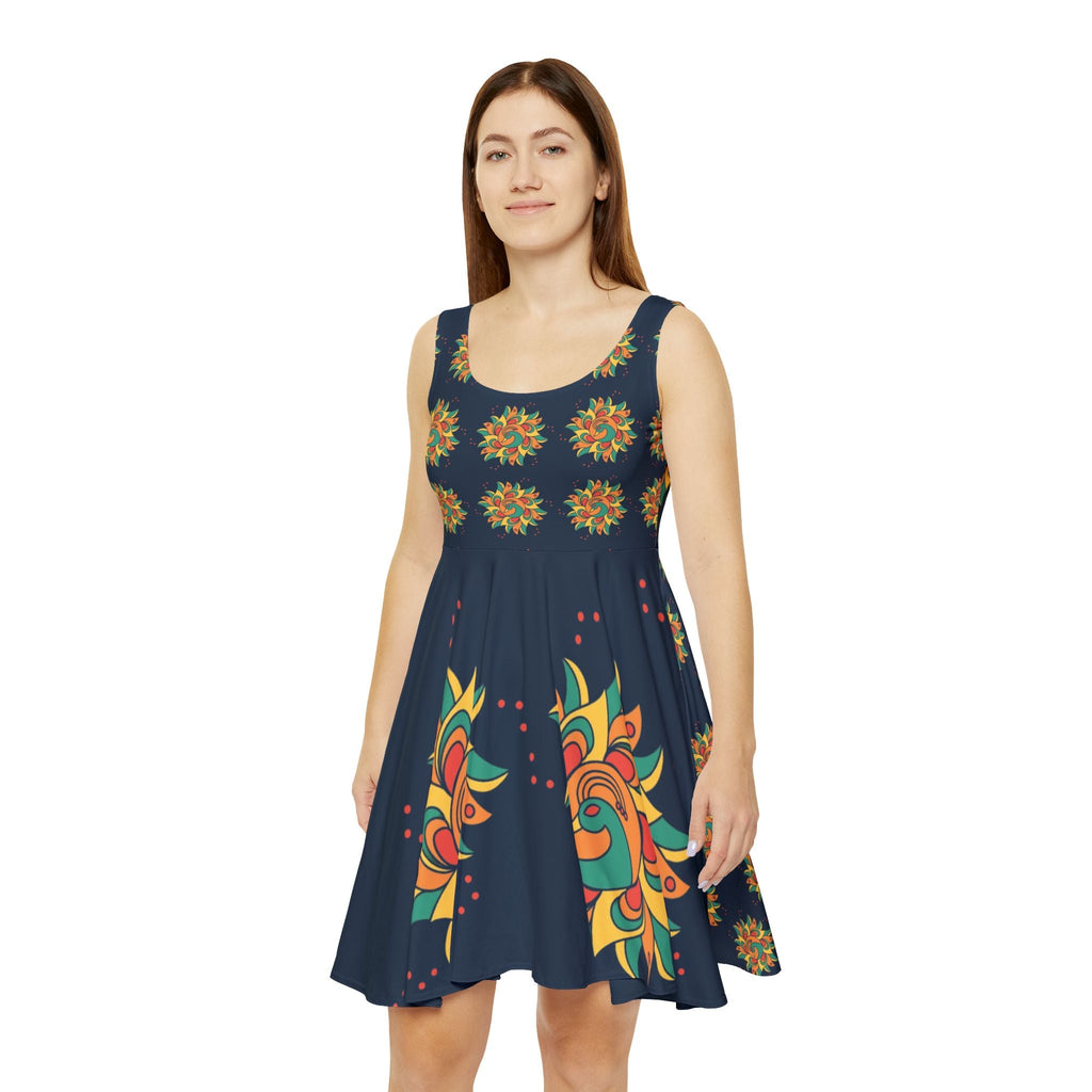 Floral Women's Skater Dress — All-Over Print Garden Bloom Printify