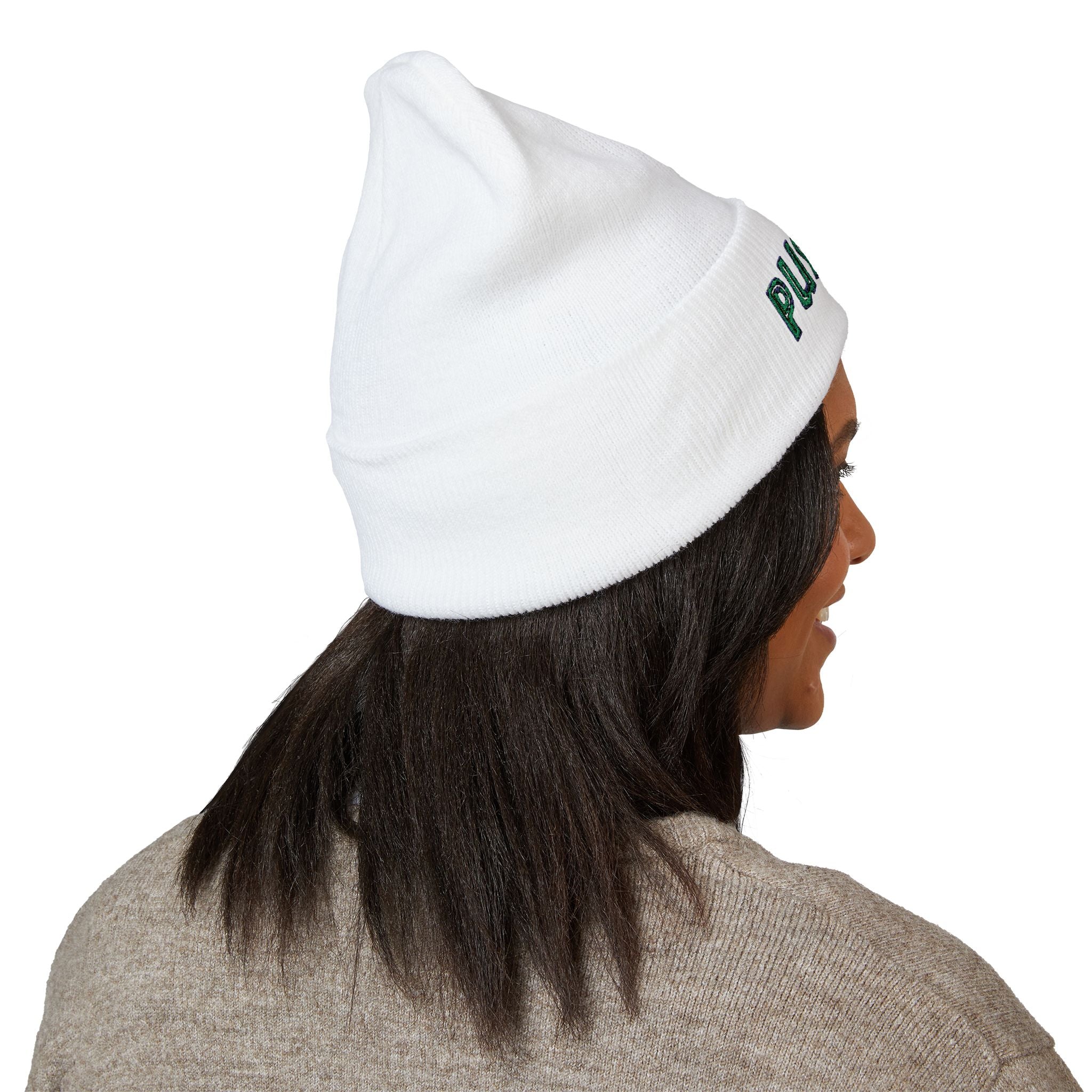 Embroidered Pushup Cuffed Beanie - Stylish Winter Accessory