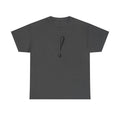 Unisex Heavy Cotton Tee with Bold Exclamation Mark Design - Casual Statement Shirt