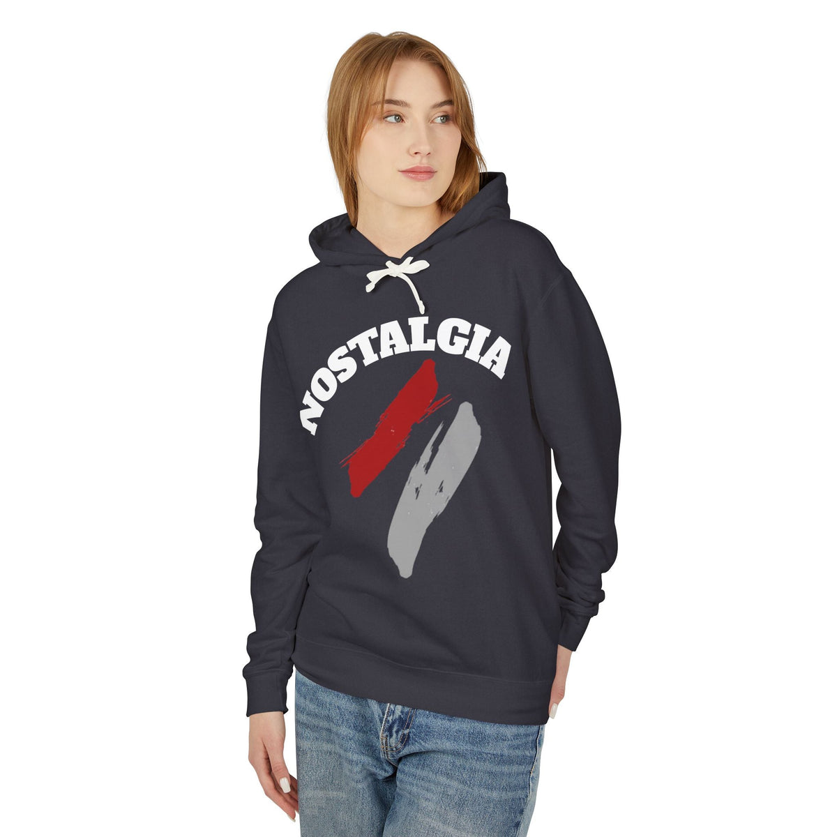 Nostalgia Hoodie: Unisex Lightweight Sweatshirt for Cool Days, Casual Wear, Gift for Friends, Retro Aesthetic, Perfect for Spring Printify
