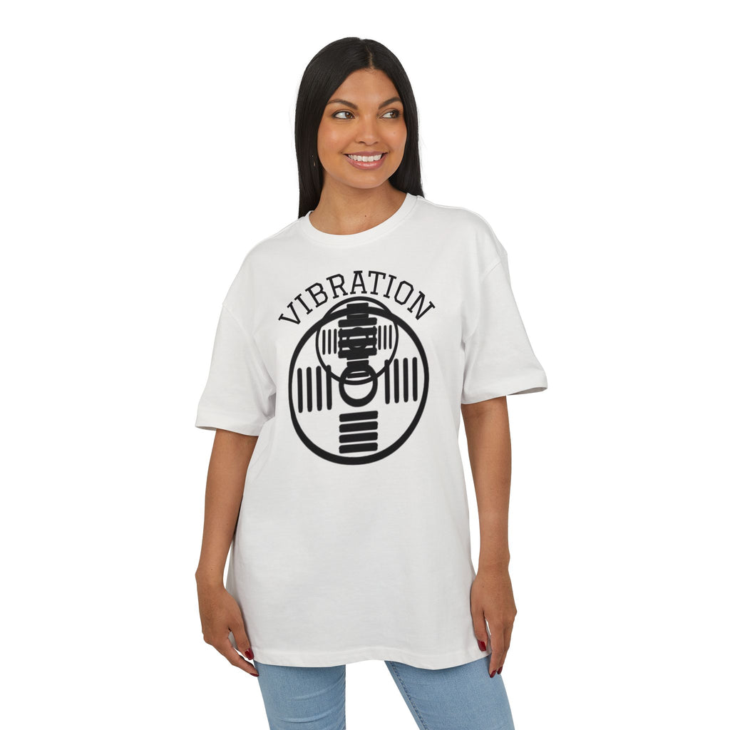 Unisex Vibration Oversized Tee | Comfortable Streetwear, Gym Apparel, Gift for Fitness Lovers, Casual Daily Wear, Graphic Tee