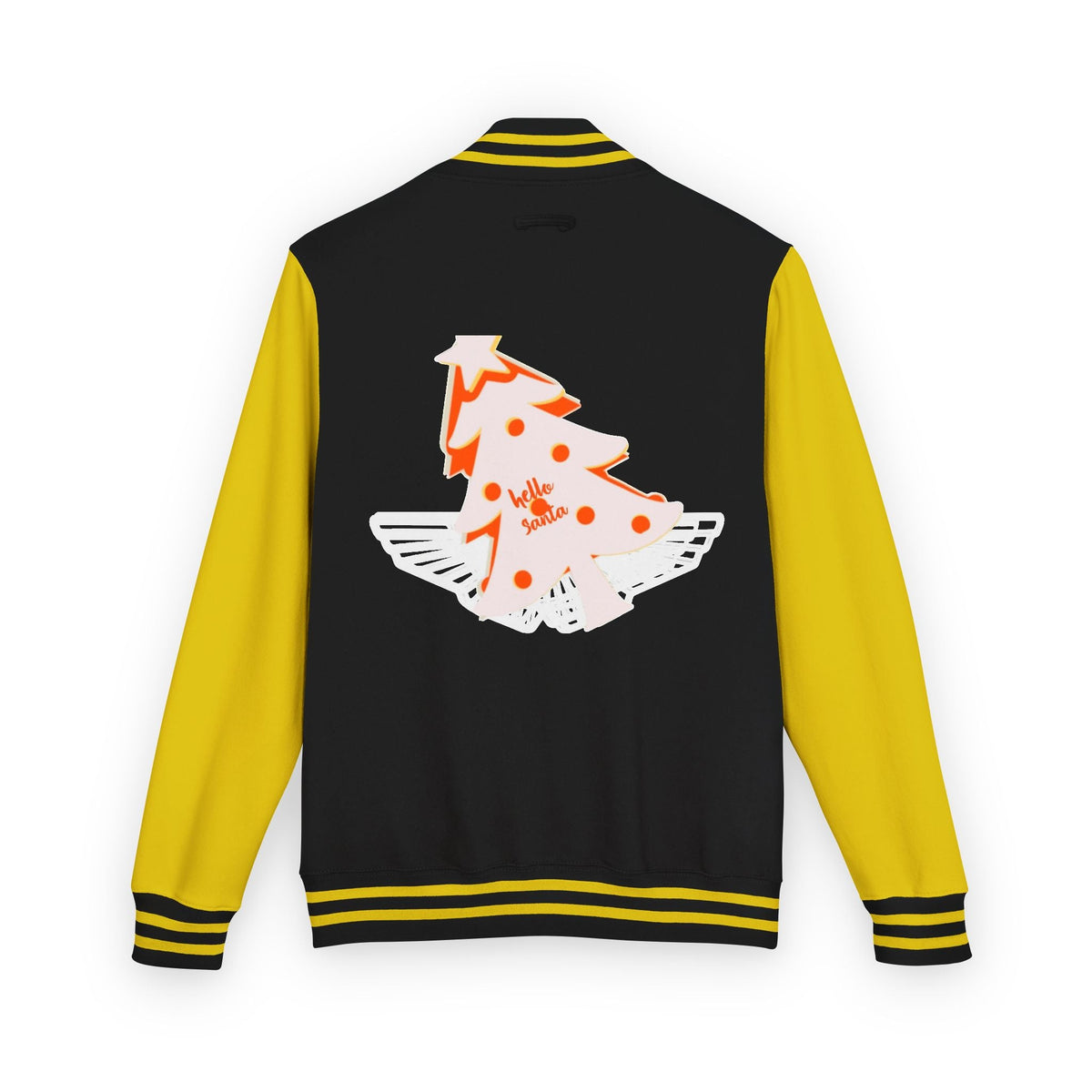 Letterman Jacket - 'hello santa' Design Printify