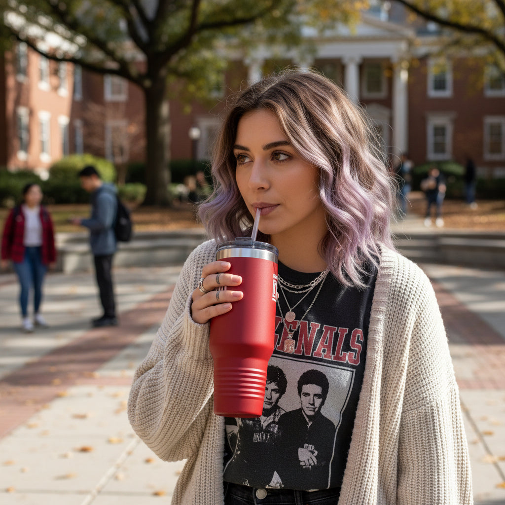 Insulated Travel Mug (40oz) for hot & cold beverages Printify