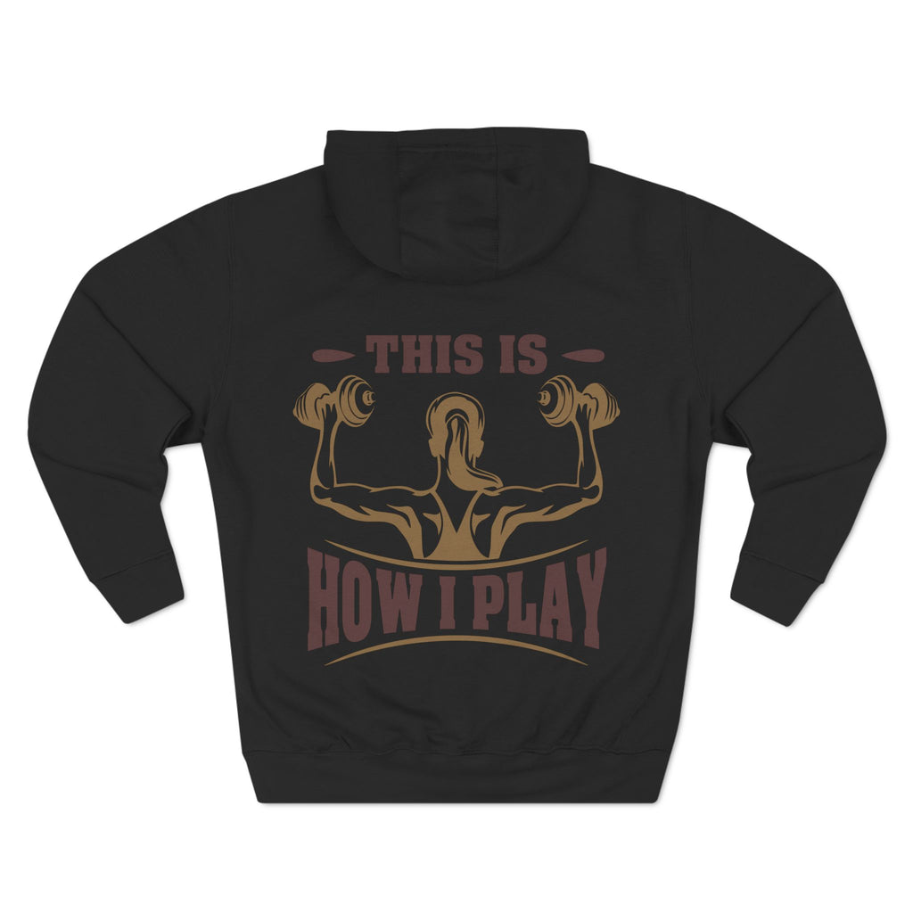 Rcnsons Unisex Three-Panel Fleece 'Play' Hoodie