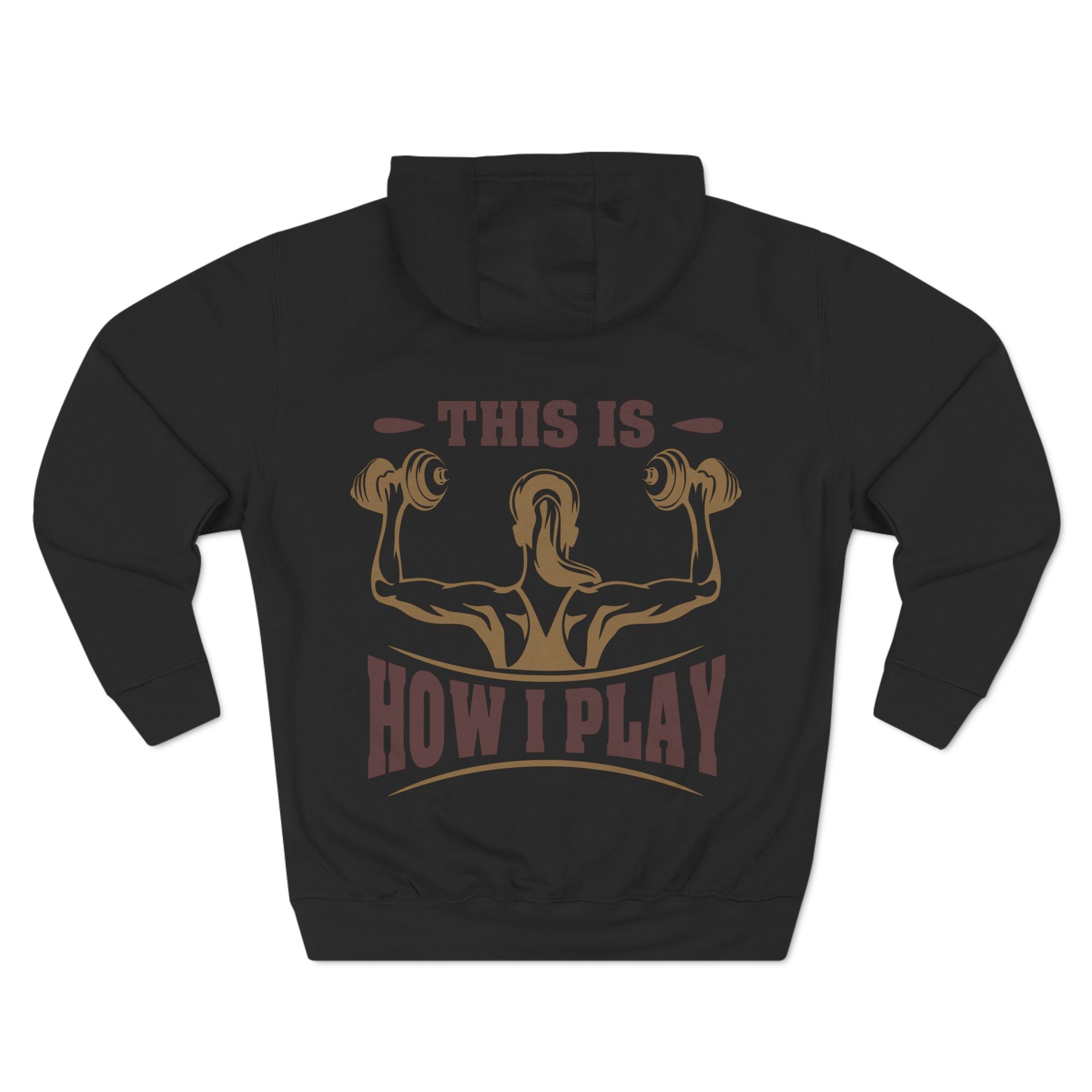 Rcnsons Unisex Three-Panel Fleece 'Play' Hoodie