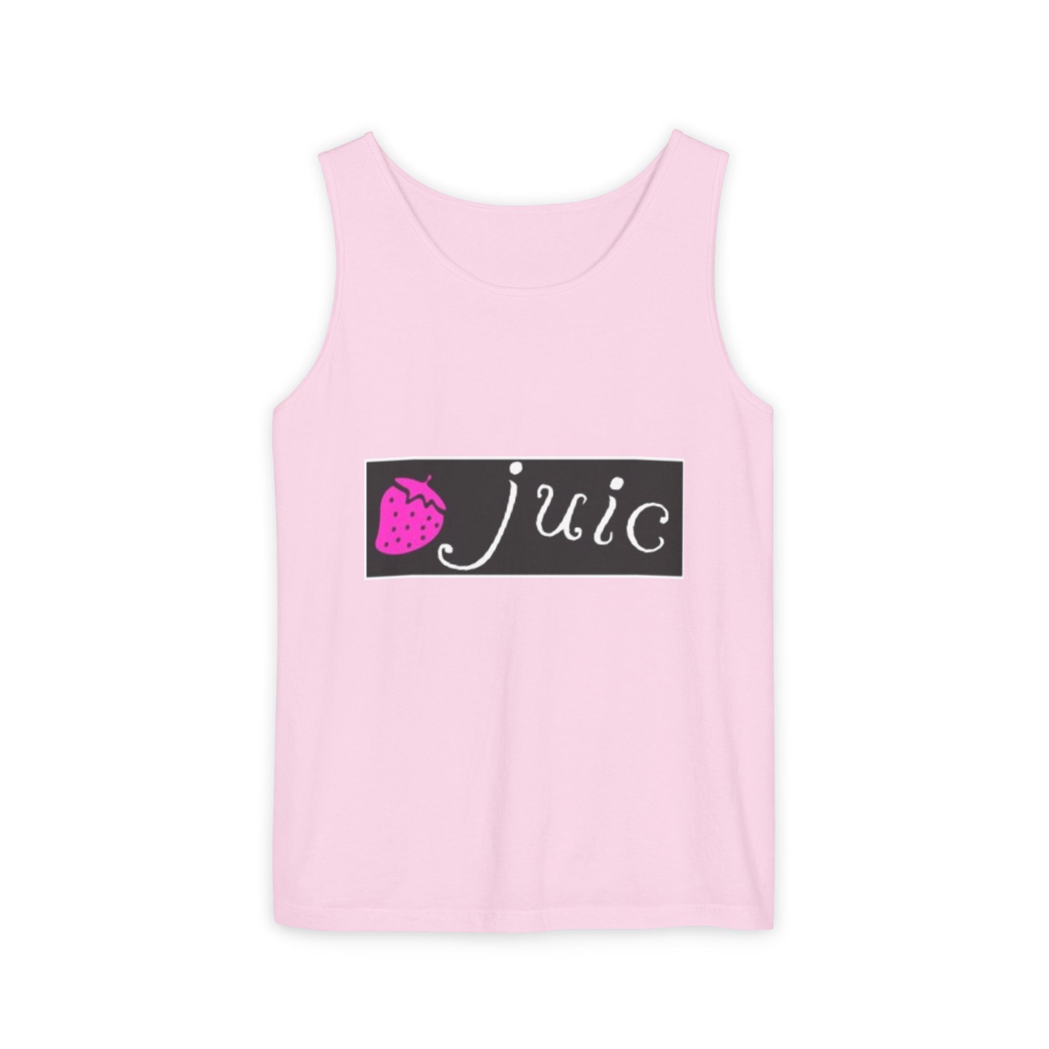 Juice-Themed Unisex Tank Top, Perfect for Summer Outings, Pool Parties, and Fruit Lovers