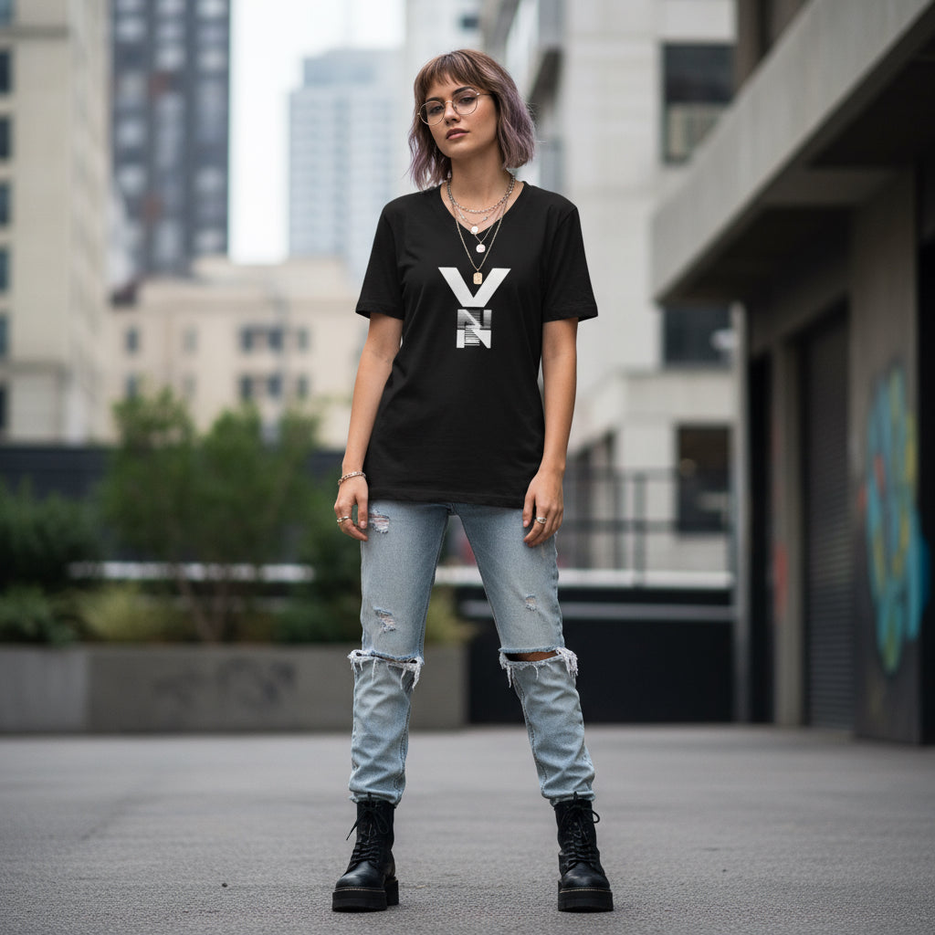 Modern Unisex V-Neck Tee Printify