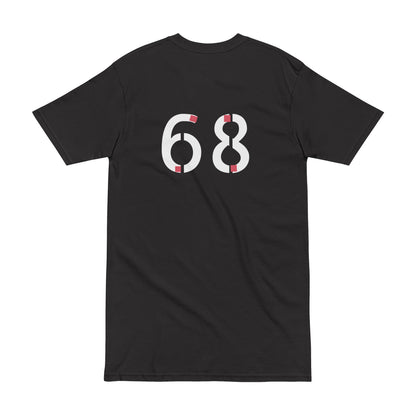 Tee - Trendy Men's Heavyweight Tee with Bold 68 Design