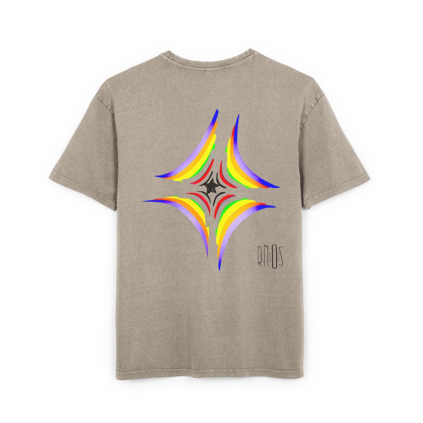 Acid Washed Heavy Oversize Tee-Inner core design