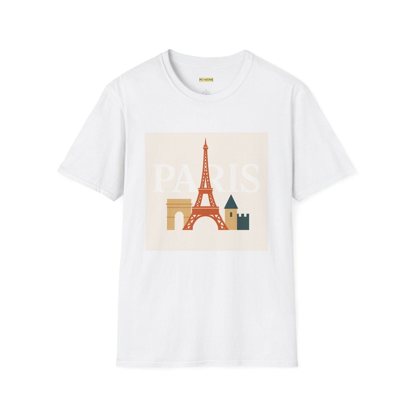 Chic Parisian Graphic Tee, Travel Shirt, Eiffel Tower T-Shirt, Gift for Travelers, Casual Wear Printify