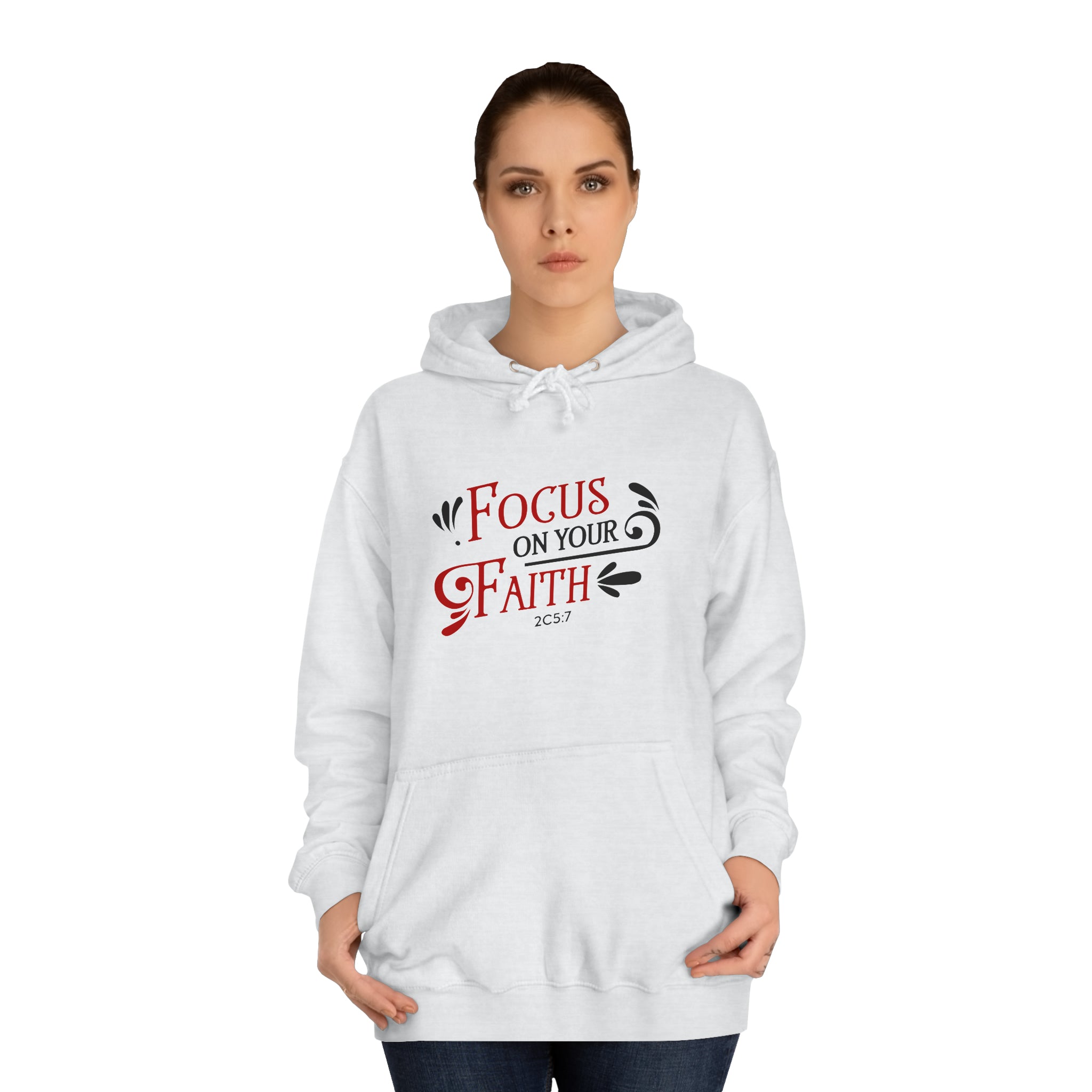 Concentrez-vous sur votre sweat à capuche unisexe foi 