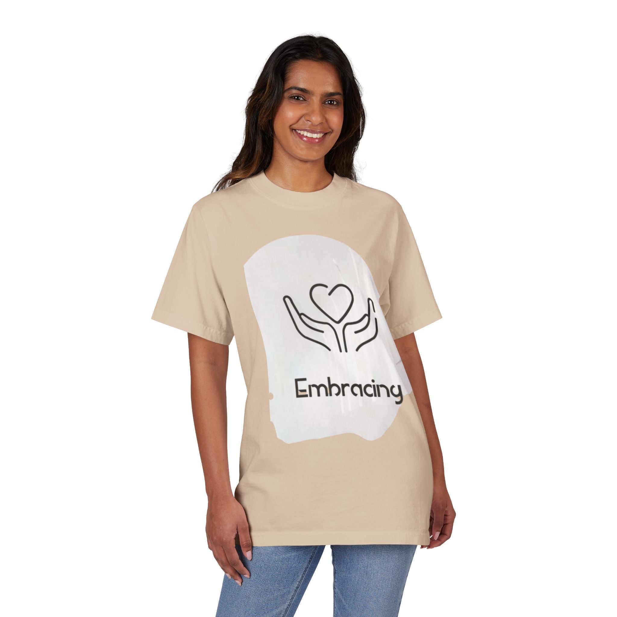 Drop-Shoulder T-Shirt Embracing Design
