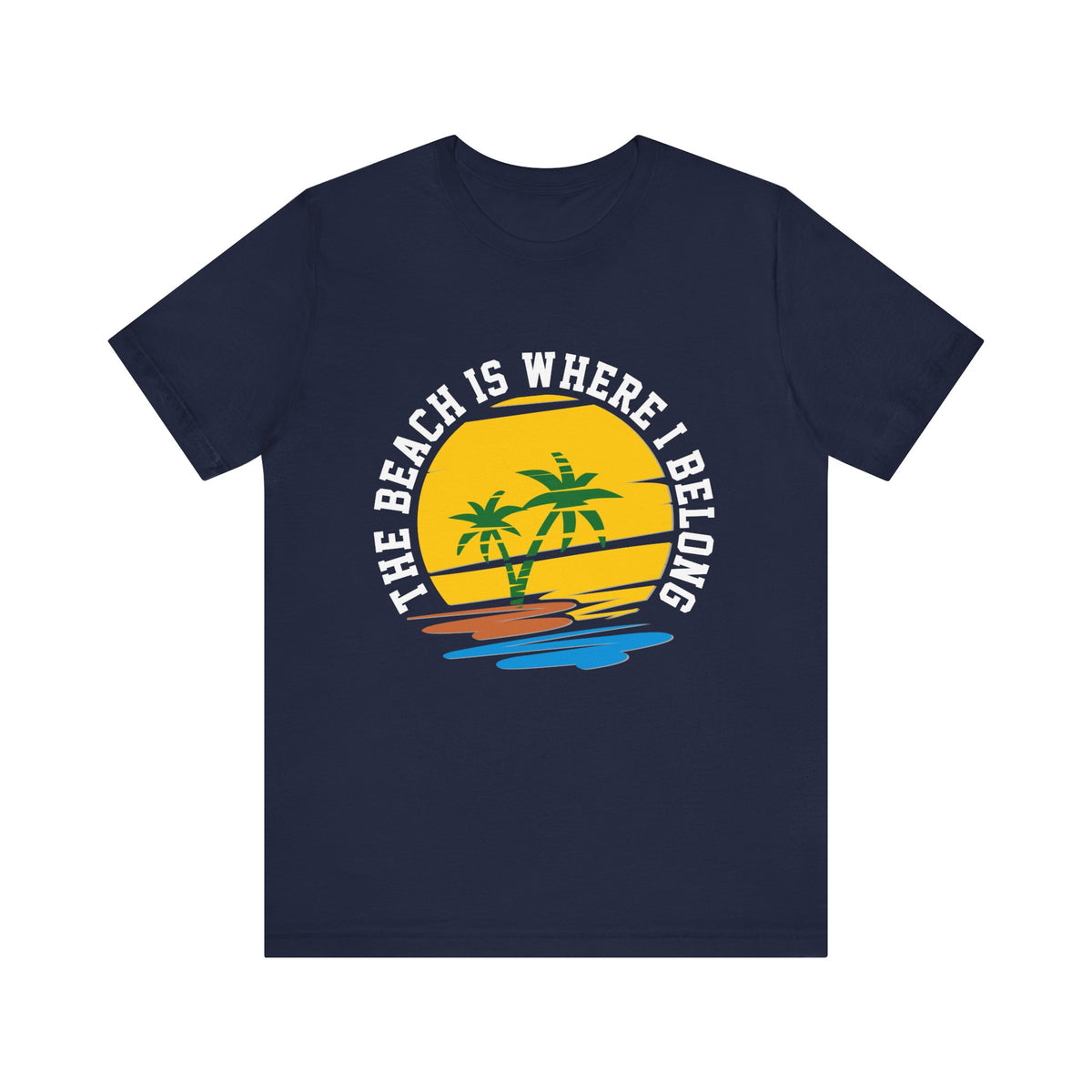La plage est l’endroit où j’appartiens Tee unisexe 