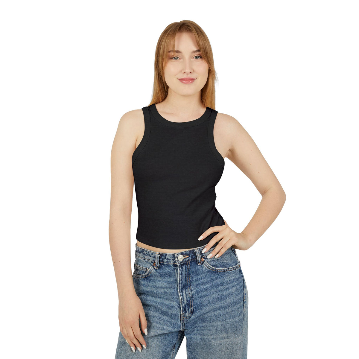 Women's day walk Micro Rib Racer Tank Top
