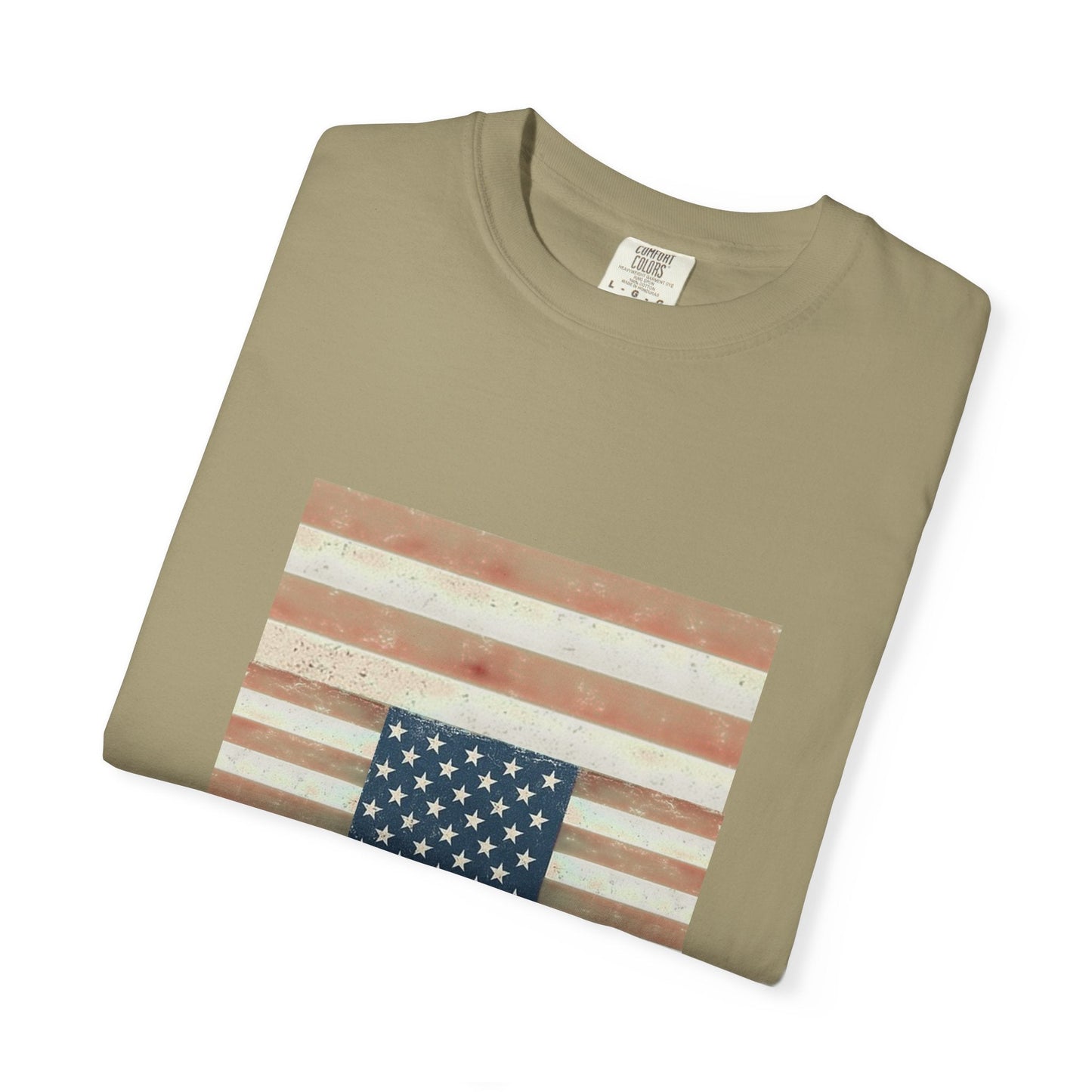 Patriotic Garment-Dyed T-Shirt | Perfect for 4th of July, Memorial Day, Casual Wear, Gifts, Americana Style Printify