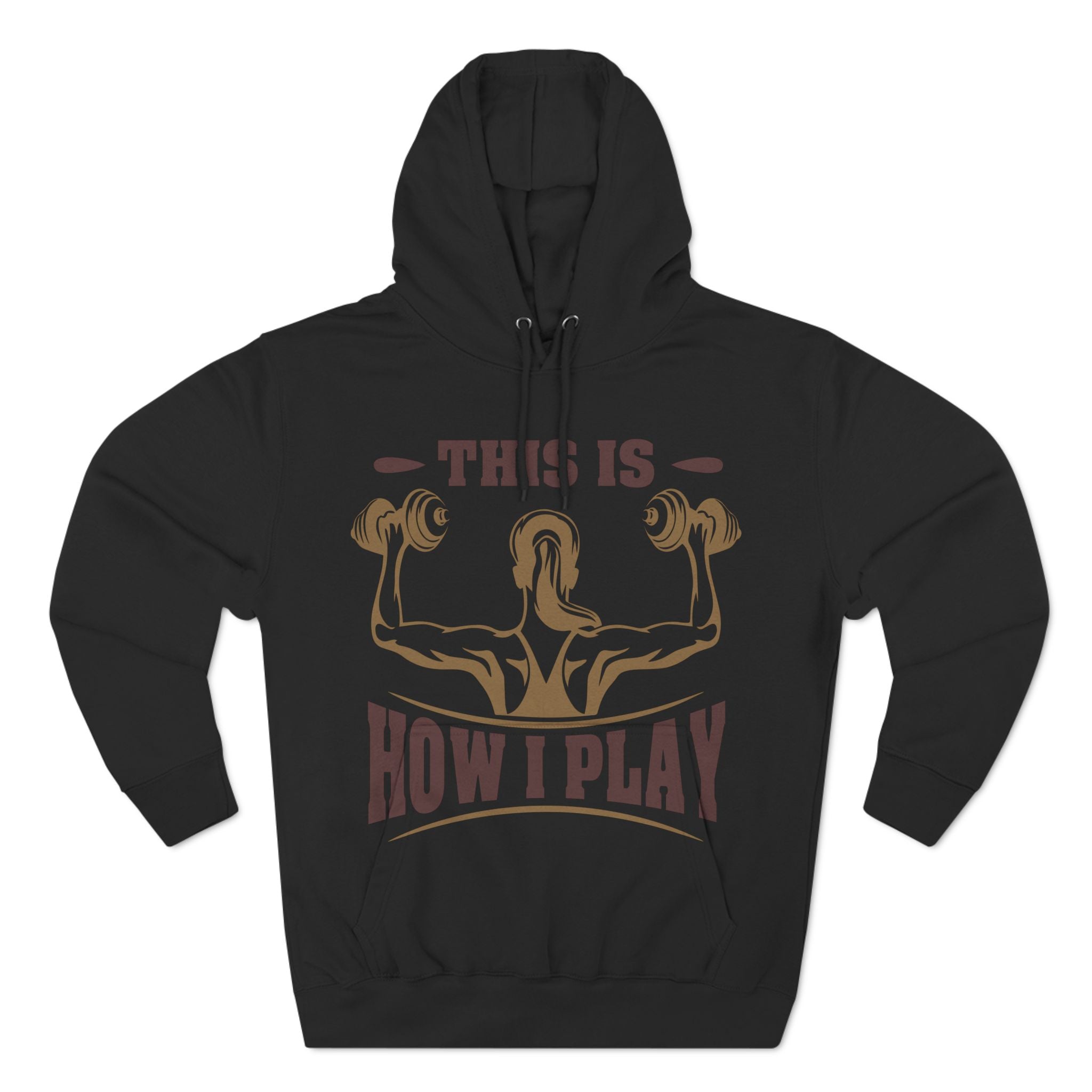 Rcnsons Unisex Three-Panel Fleece 'Play' Hoodie