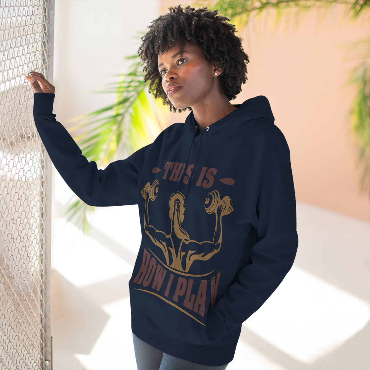 Rcnsons Unisex Three-Panel Fleece 'Play' Hoodie