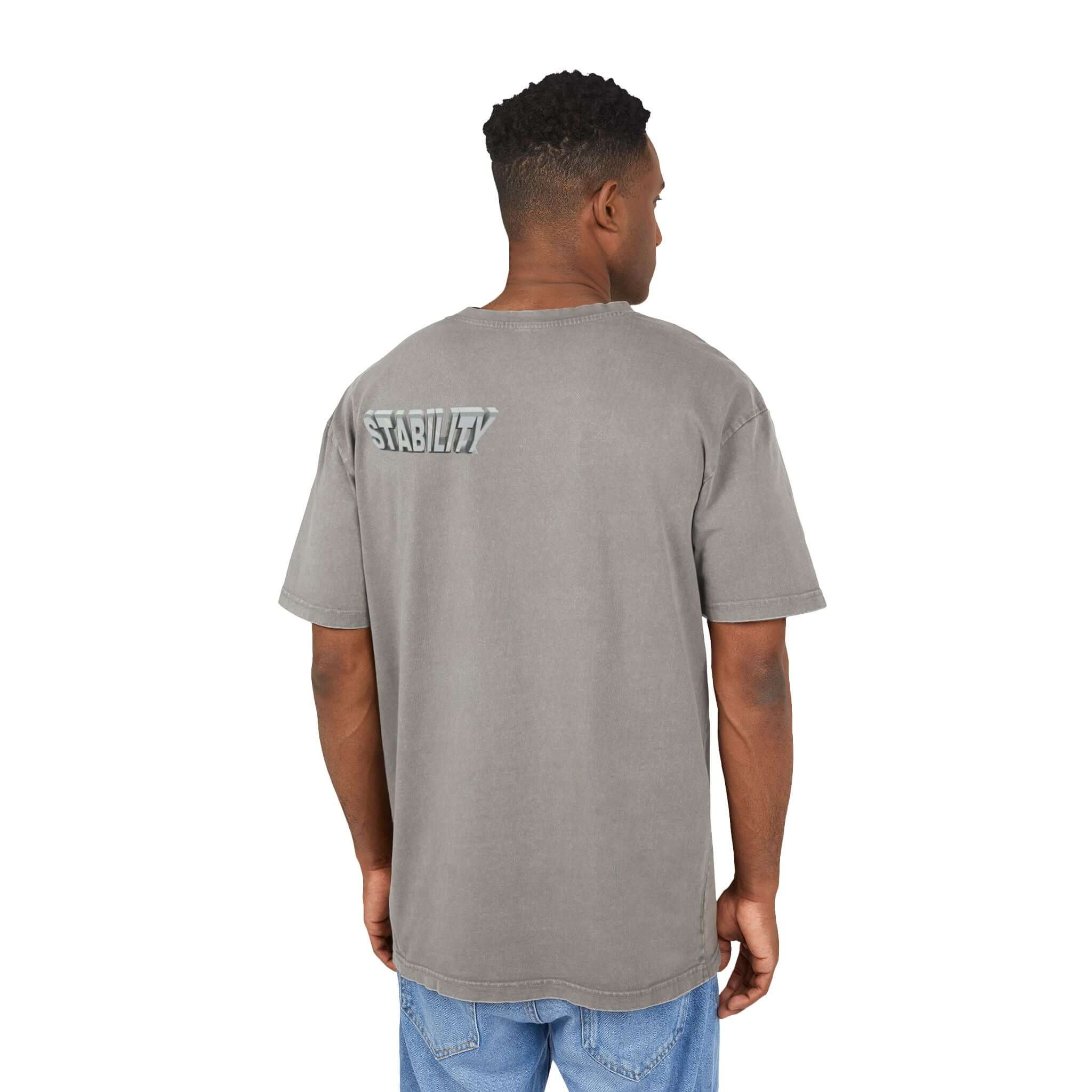 Oversize Tee Stability Acid Washed Men's Shirt