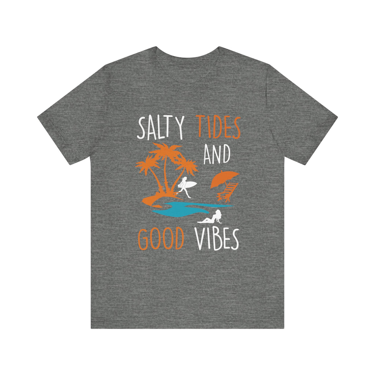 Marées salées et bonnes vibrations Tee unisexe 