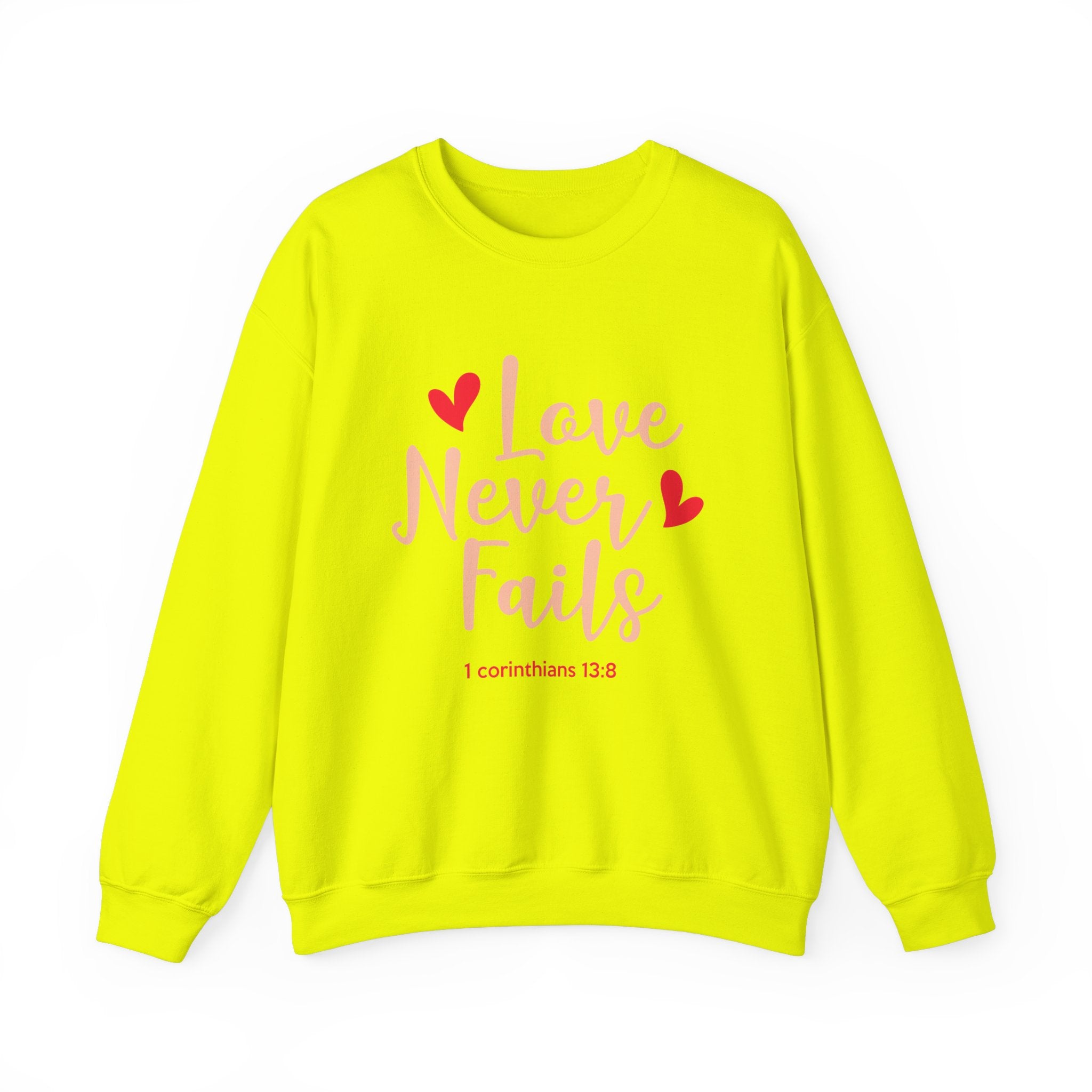 L’amour n’échoue jamais Sweatshirt unisexe 