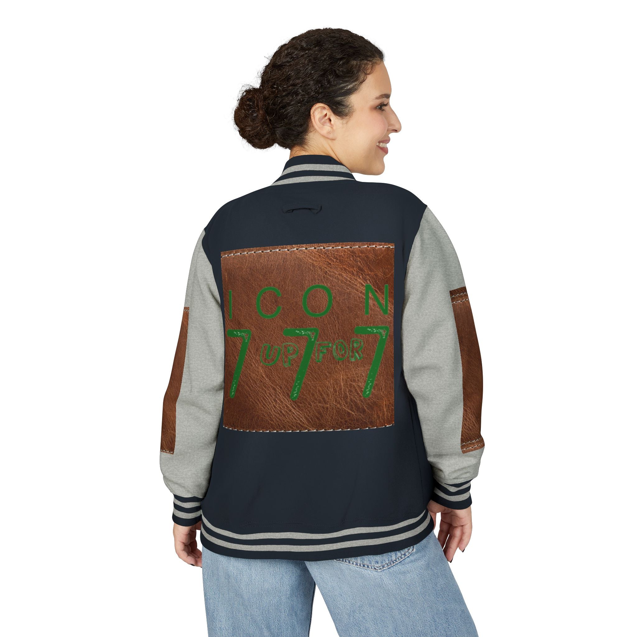 Letterman Jacket Icon Up for 777 Unisex Heavyweight