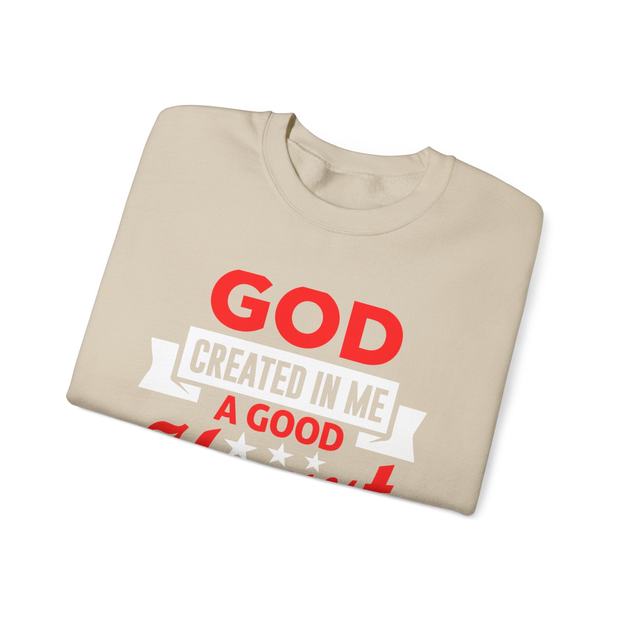 Dieu a créé en moi un sweat-shirt unisexe au bon cœur 