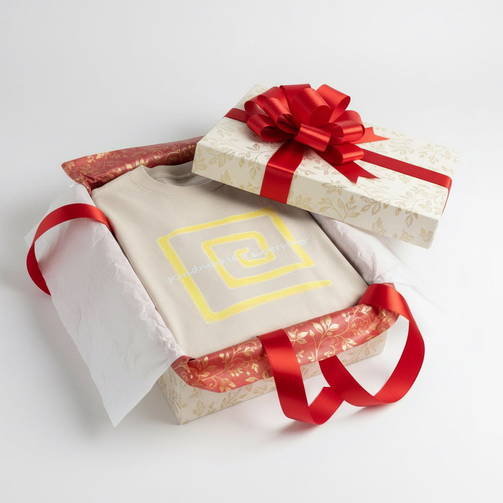 Oversized Tee - Kindness is a Super Power Graphic Design Shirt for Men Printify