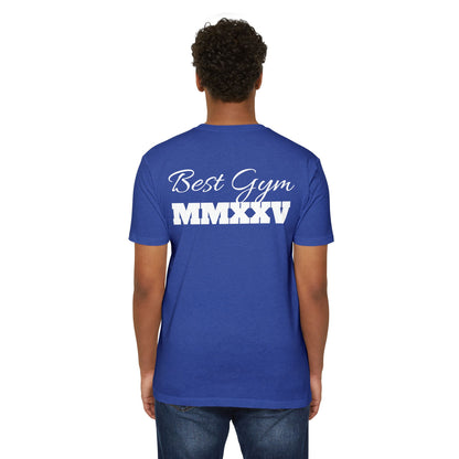 Best Gym Unisex CVC Jersey T-Shirt - Comfortable Fitness Apparel