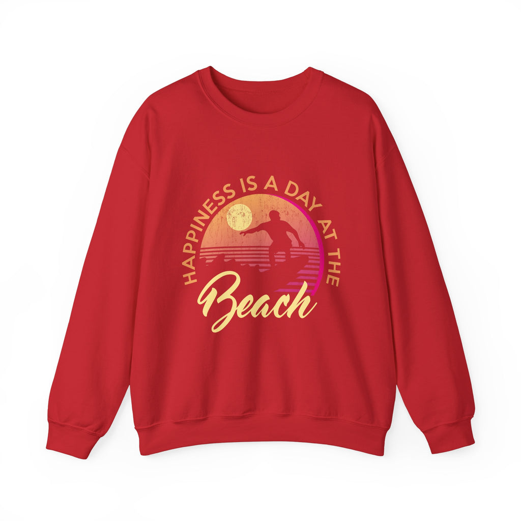 Le bonheur est une journée à la plage Sweat-shirt unisexe 