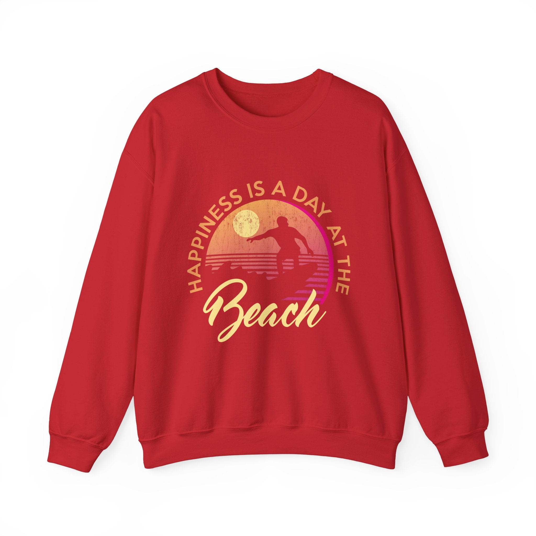Le bonheur est une journée à la plage Sweat-shirt unisexe 