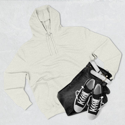 Pale Three-Panel Fleece Hoodie