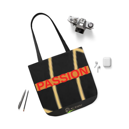 Passion Canvas Tote Bag, 5-Color Straps