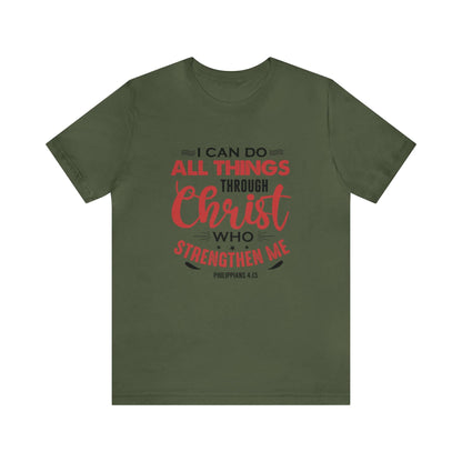 I Can Do All Things Trough Christ Unisex Tee - RC’nSONS