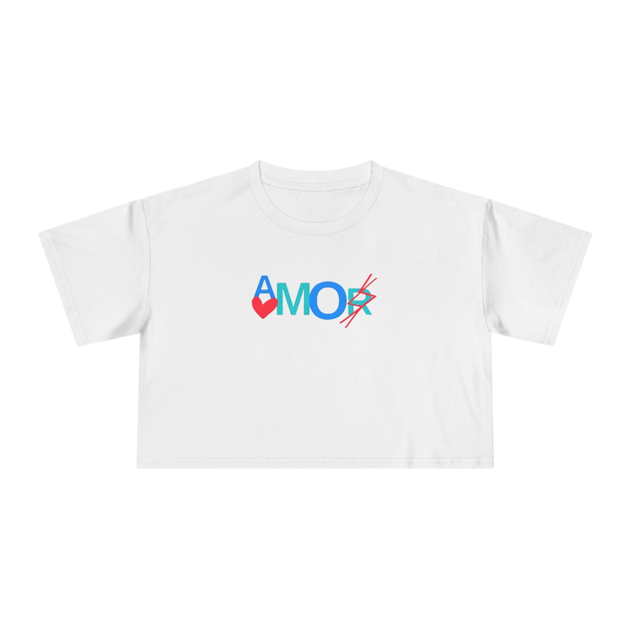 Crop Tee AMORX - Women's Trendy Graphic T-Shirt