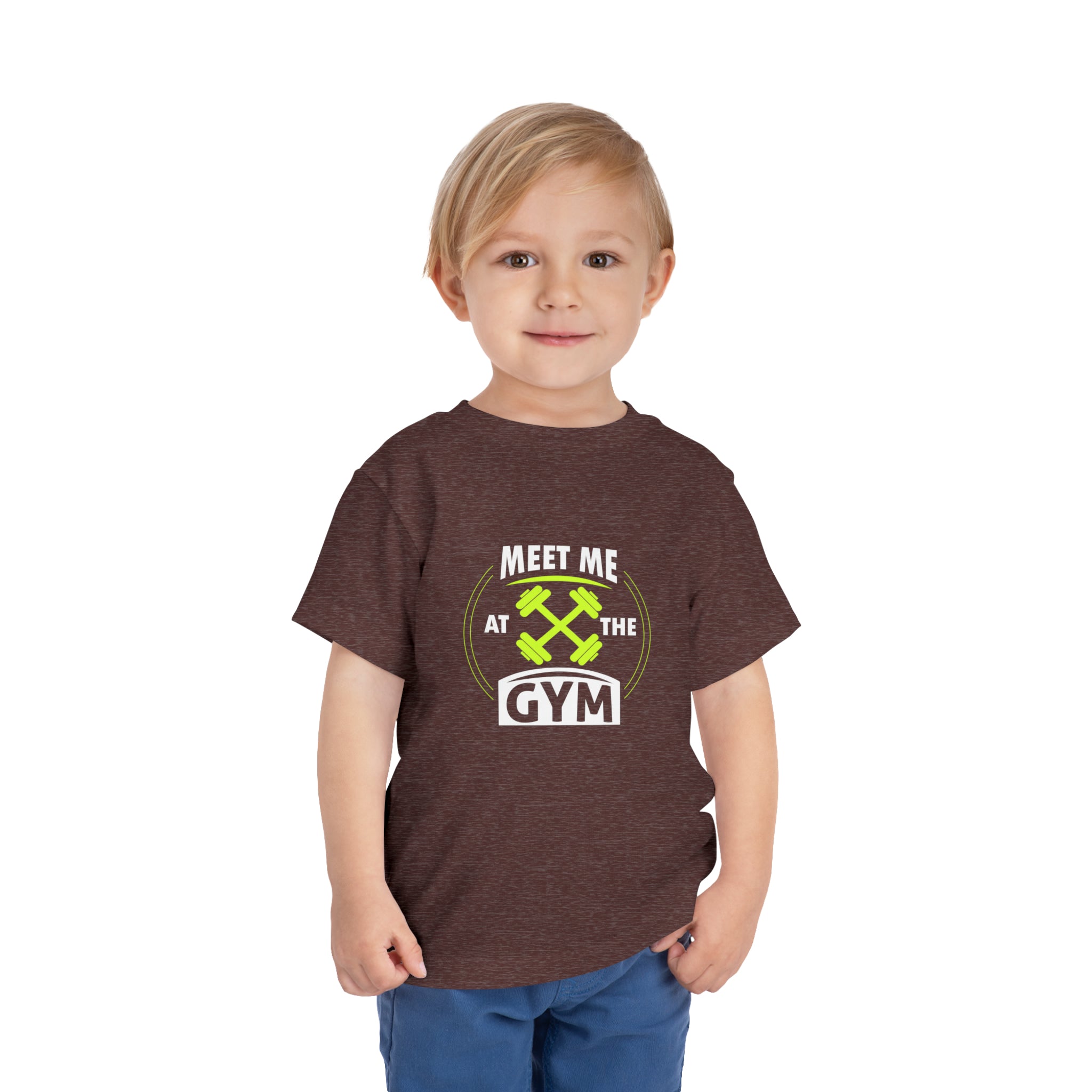 Rencontrez-moi au gymnase T-shirt pour tout-petits 