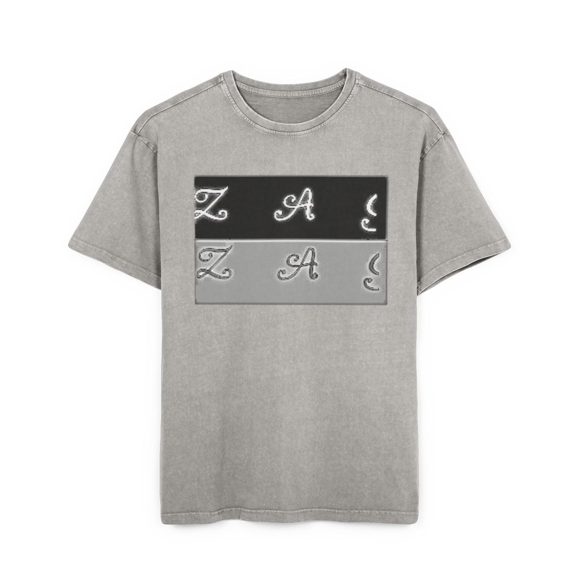 Oversize Tee - Zagzag Acid Washed Design