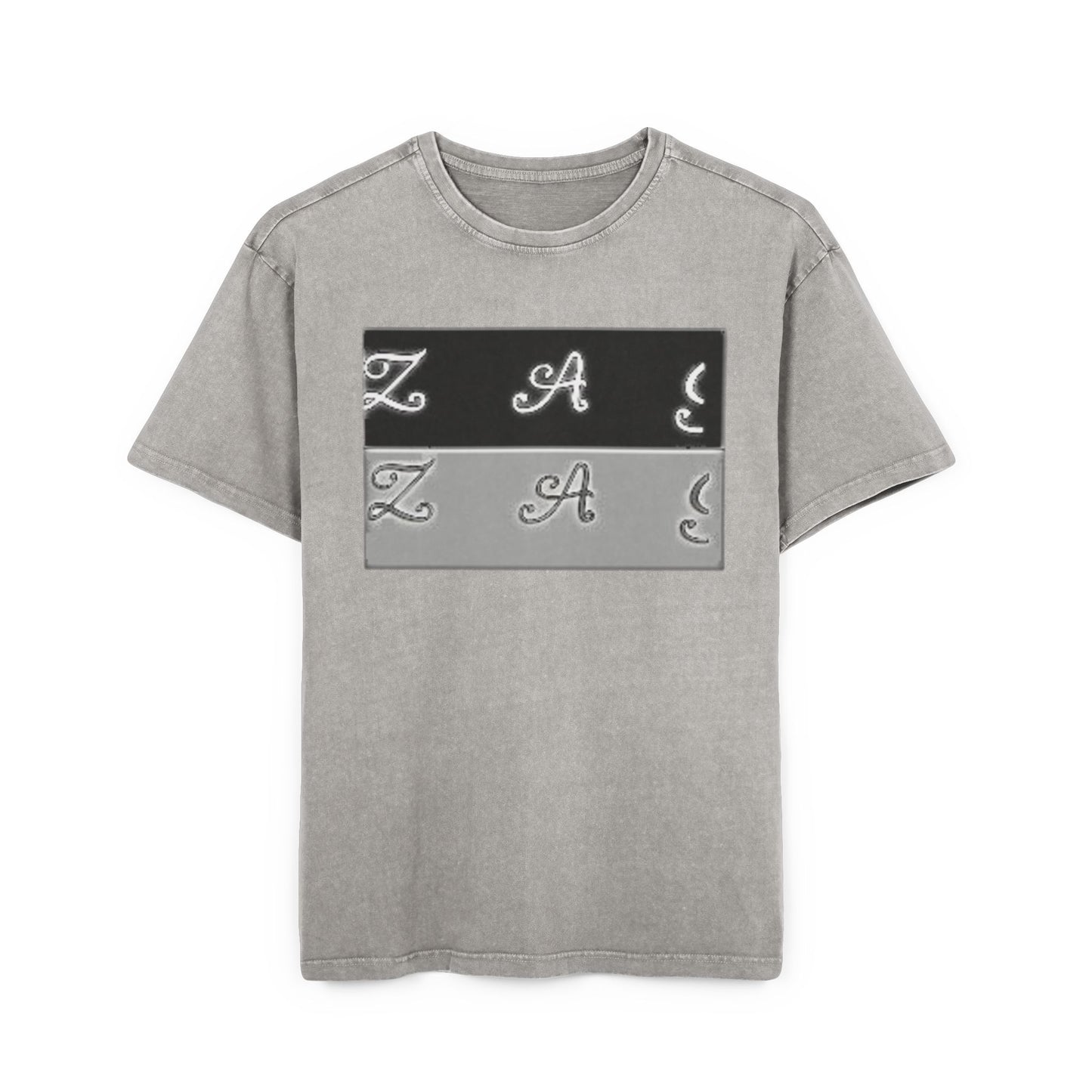 Oversize Tee - Zagzag Acid Washed Design