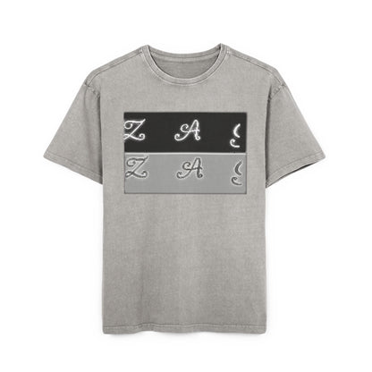 Oversize Tee - Zagzag Acid Washed Design
