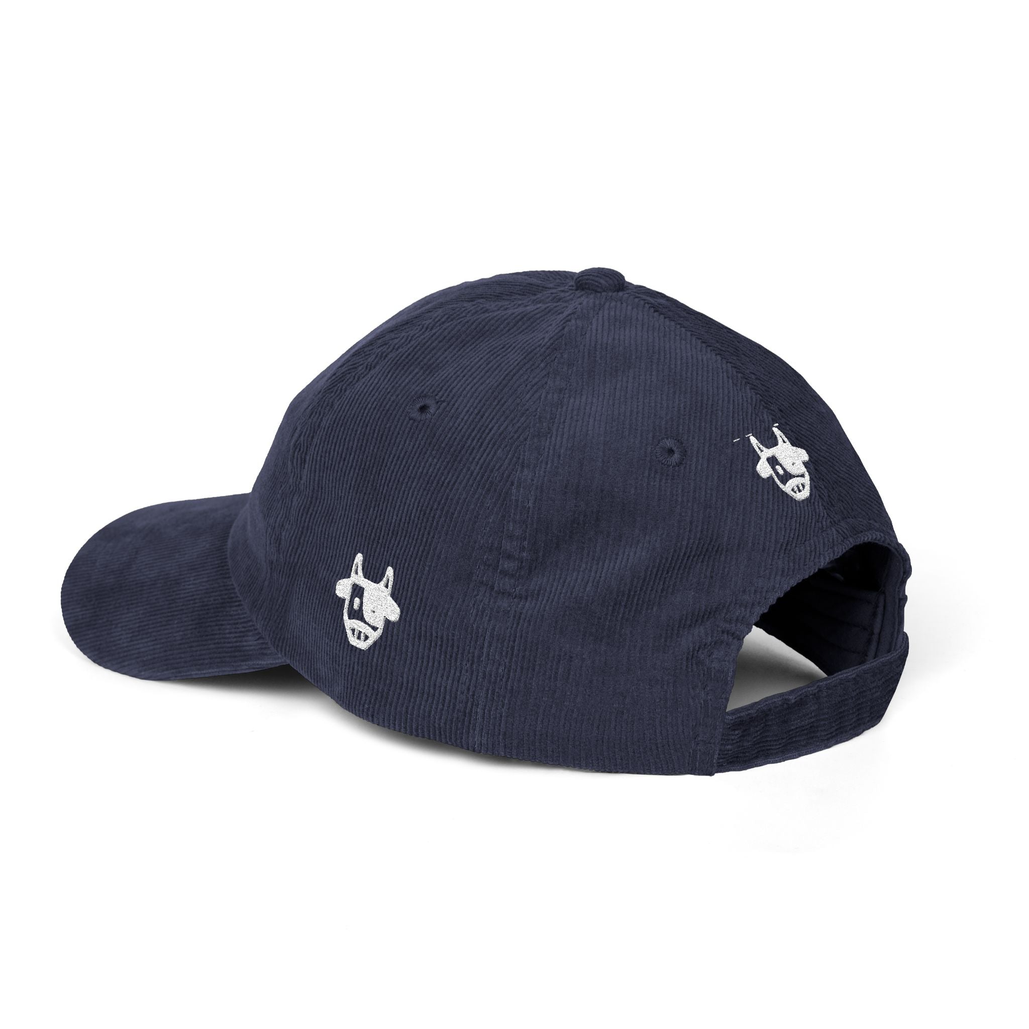 Corduroy Cap with Embroidered Design, Trendy Accessories for Fashion Lovers, Unique Gift for Holidays, Casual Daily Wear Printify