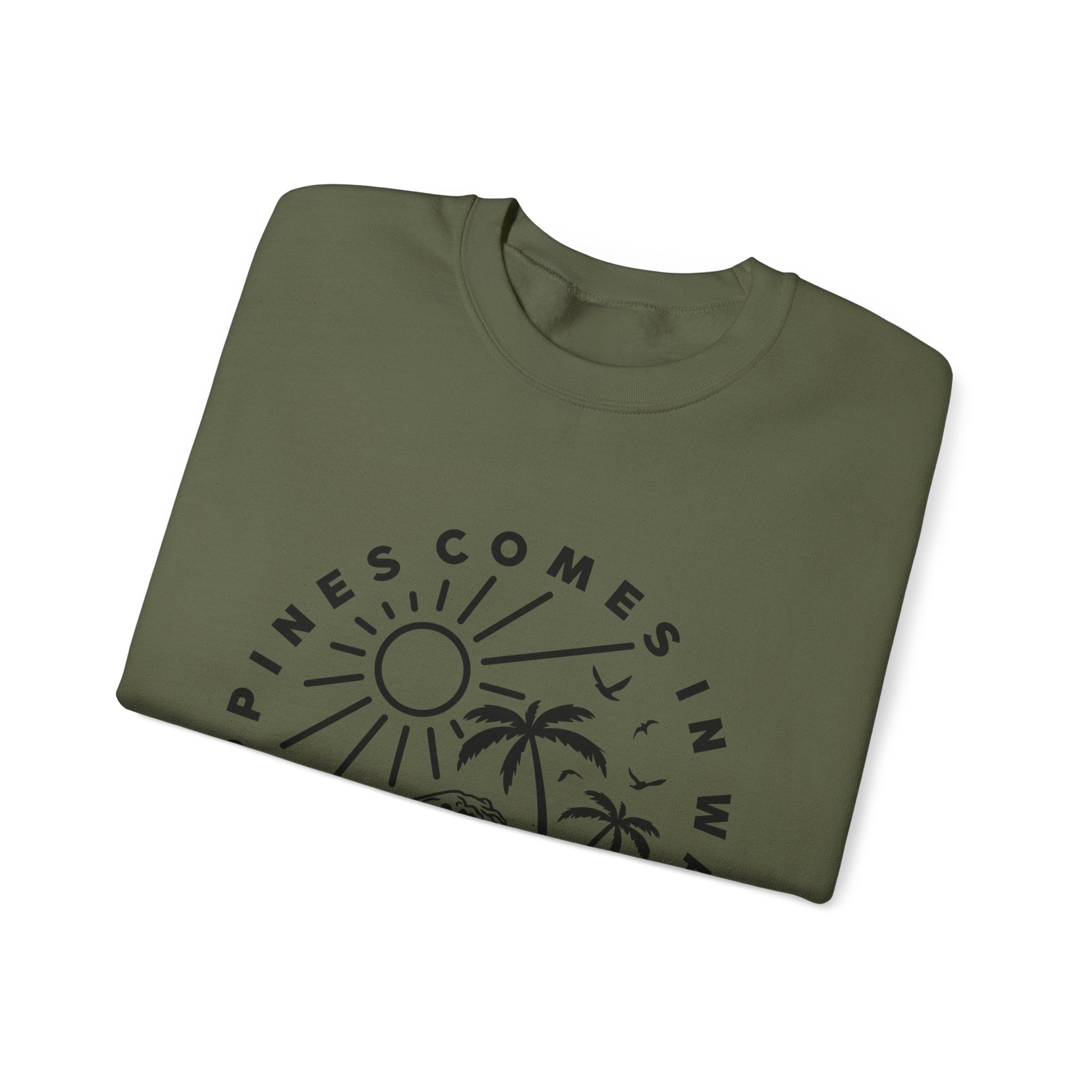 Le bonheur vient par vagues Sweatshirt 