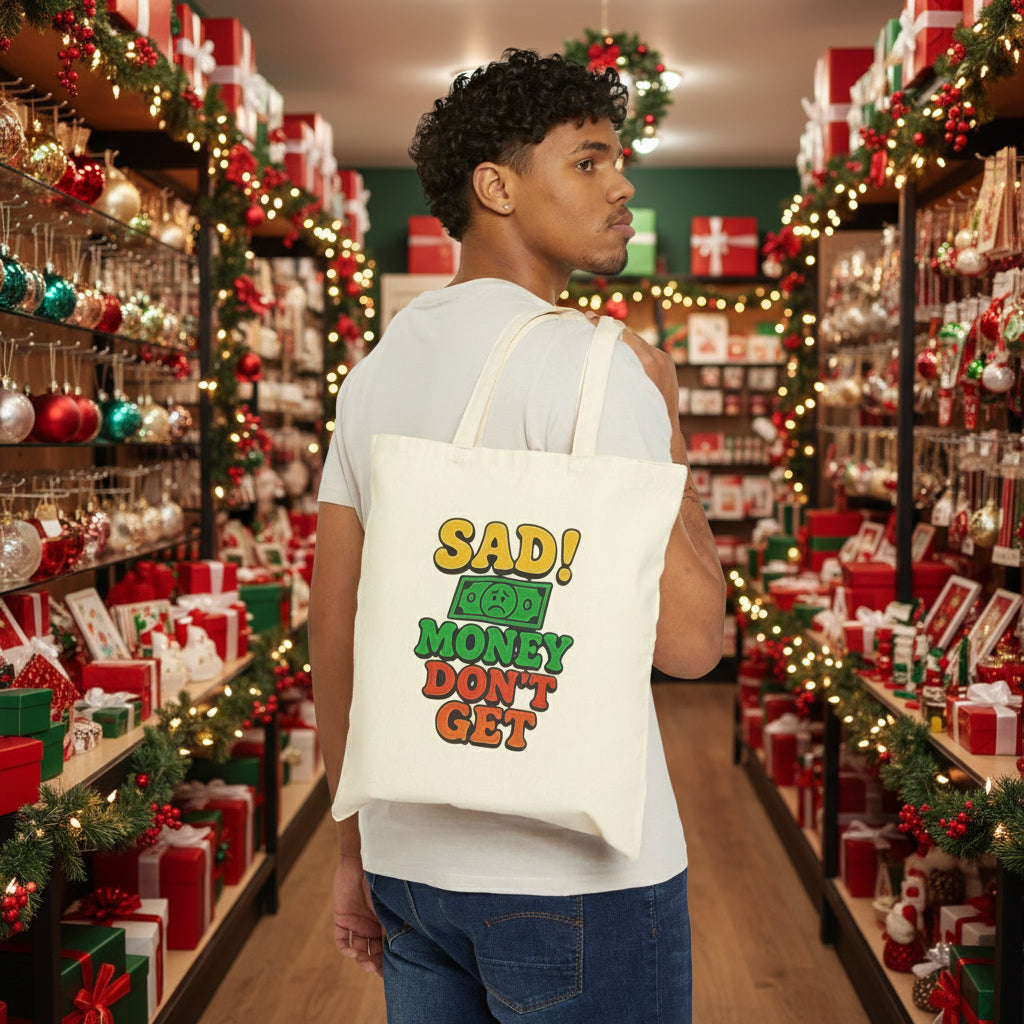 Money Quote Canvas Tote Bag |  Shopping Tote | Perfect Gift for Finance Lovers, Students, Birthdays, or Just Because Printify