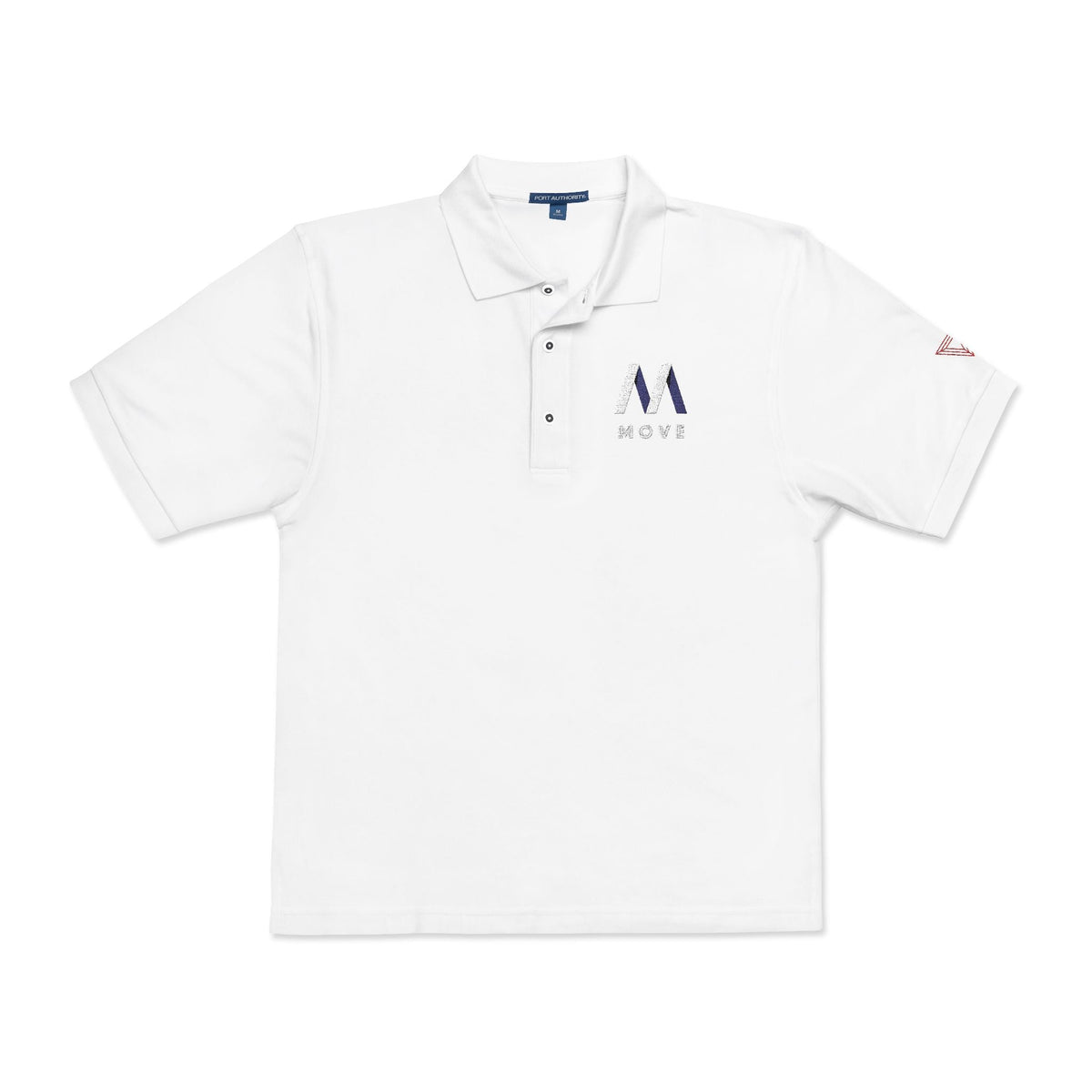 Stylish Unisex Polo Shirt with Triangle Embroidery, Casual Wear, Gift for Him/Her, Perfect for Work, Weekend, Sports, Events Printify