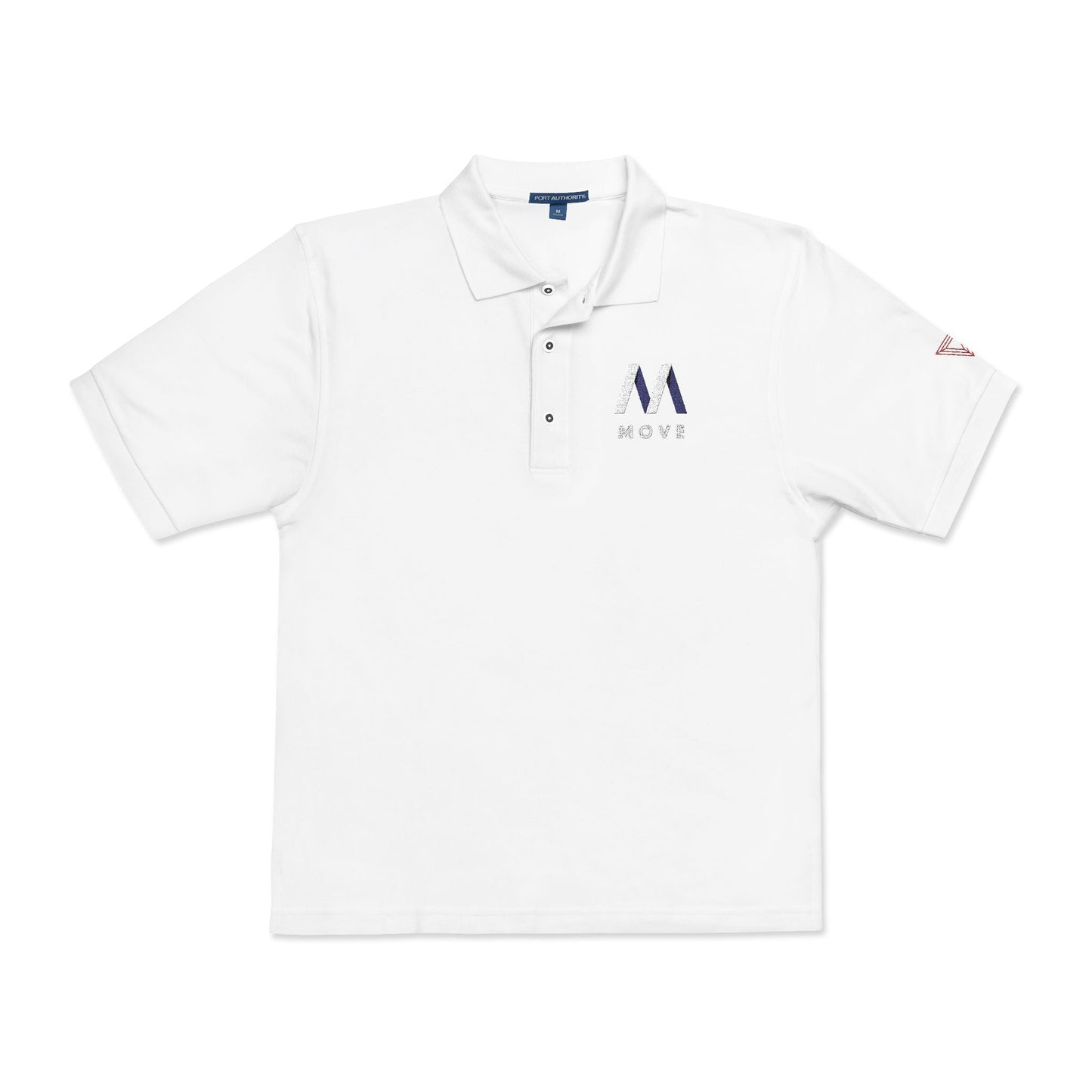 Stylish Unisex Polo Shirt with Triangle Embroidery, Casual Wear, Gift for Him/Her, Perfect for Work, Weekend, Sports, Events Printify